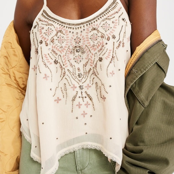 Asymmetric Beaded Cami - Picture 4 of 7